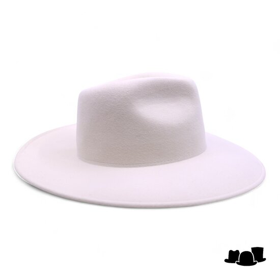 weba hats fedora 9100 haarvilt wit