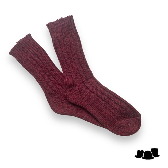 calzini cosner socks wolmix burgundy