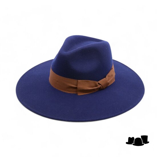 jos van dijck fedora amber wolvilt navy blue