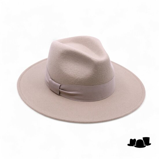 jos van dijck fedora macksy wolvilt beige bone