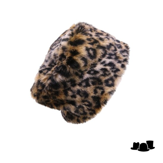 jos van dijck bontmuts raisa faux fur animal print