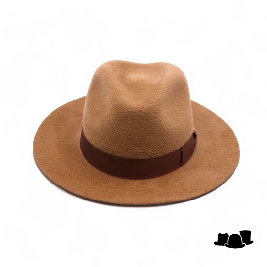 jos van dijck fedora pico velourvilt camel brown