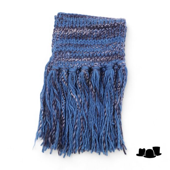 seeberger gebreide sjaal alpaca wolmix indigo