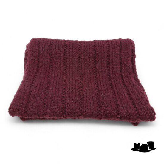 hats and dreams gebreide sjaal mohair wolmix burgundy