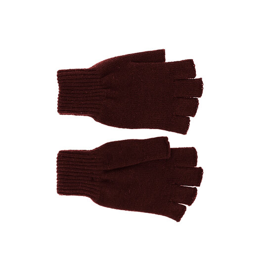 fiebig handschoen vingerloos dames polyacryl bordeaux