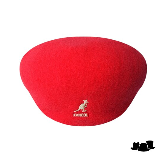 kangol flatcap 504 wool red