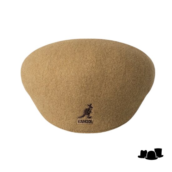 kangol flatcap 504 wool camel