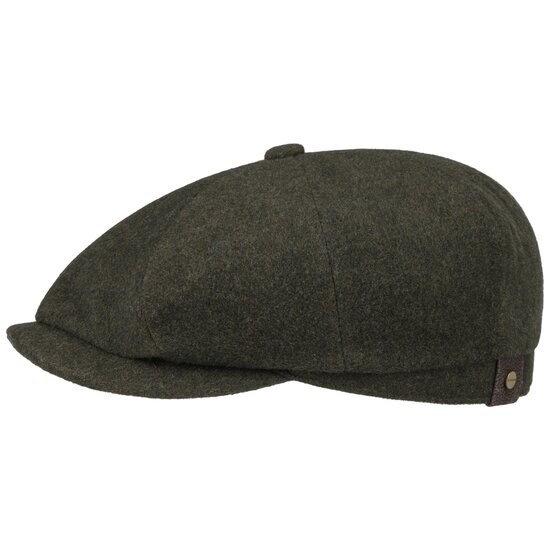 stetson hatteras newsboy cap wol kasjmier mix moss