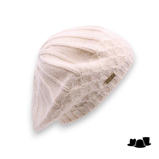 kangol baret bonnie wolmix knit naturel