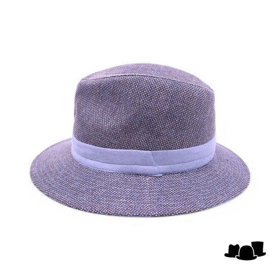 jos van dijck fedora 62 linnen beige blauw