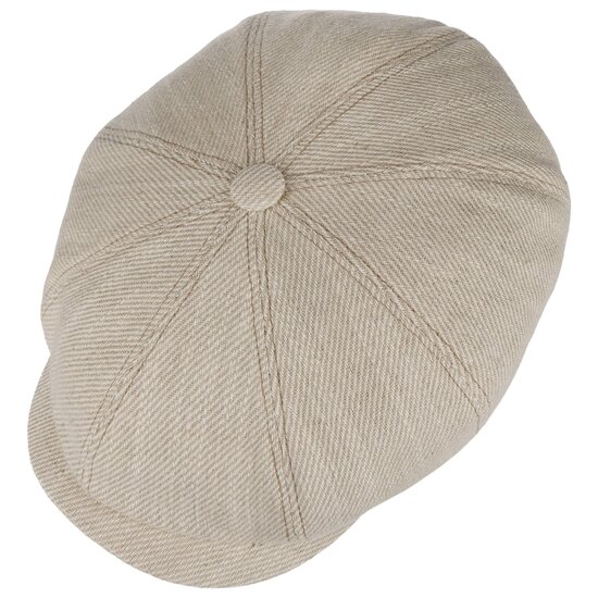 stetson hatteras newsboy cap heavy twill sustainable linnen mix 