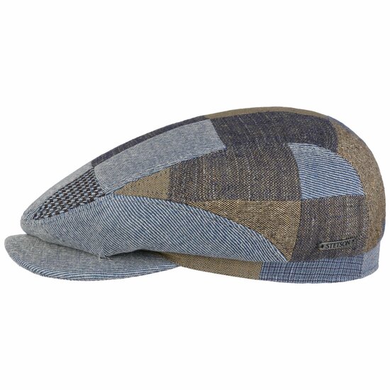 stetson driver ivy cap linnen silk mix patchwork