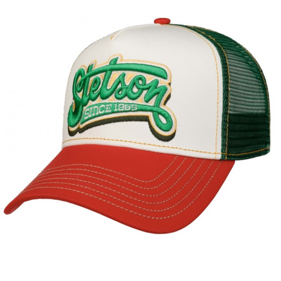 stetson trucker cap one for all wine offwhite