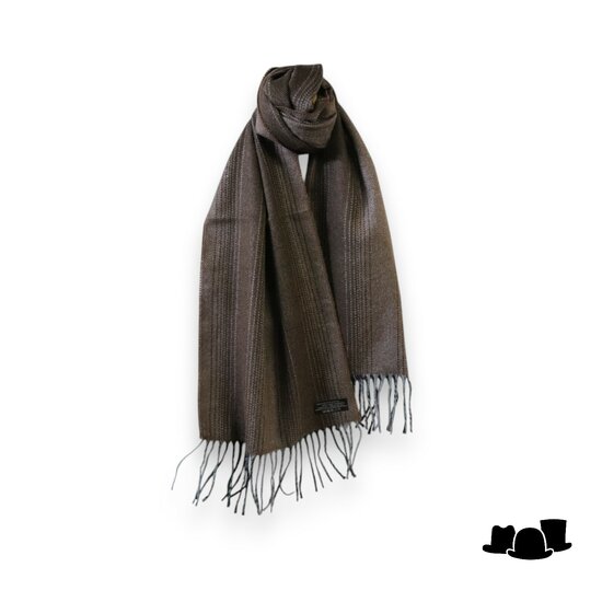 panizza sjaal norman dark brown