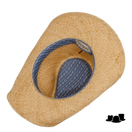 stetson western hoed fair oaks raffia naturel