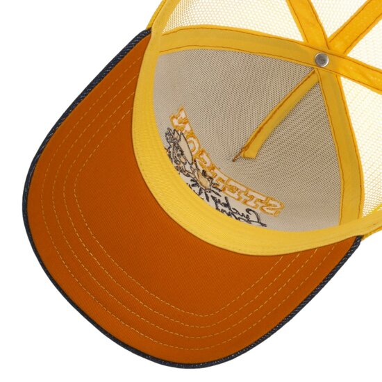 stetson trucker cap lucky miners denim yellow