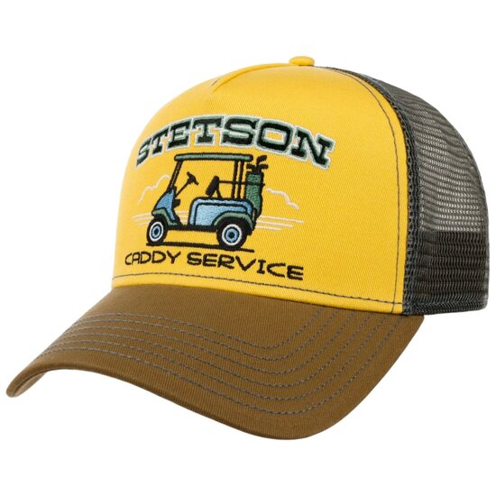 stetson trucker cap caddy service yellow lightbrown