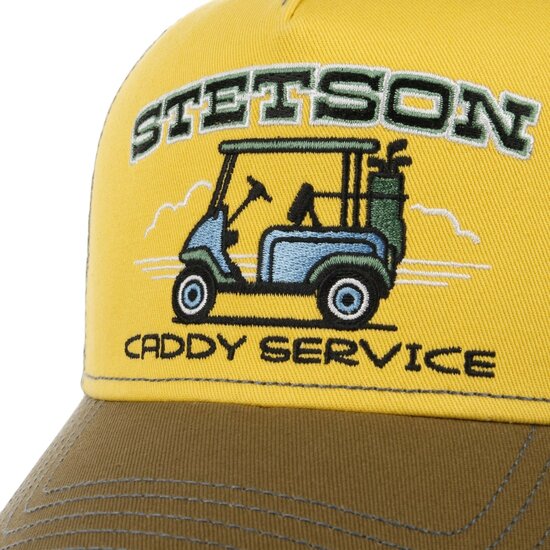 stetson trucker cap caddy service yellow lightbrown