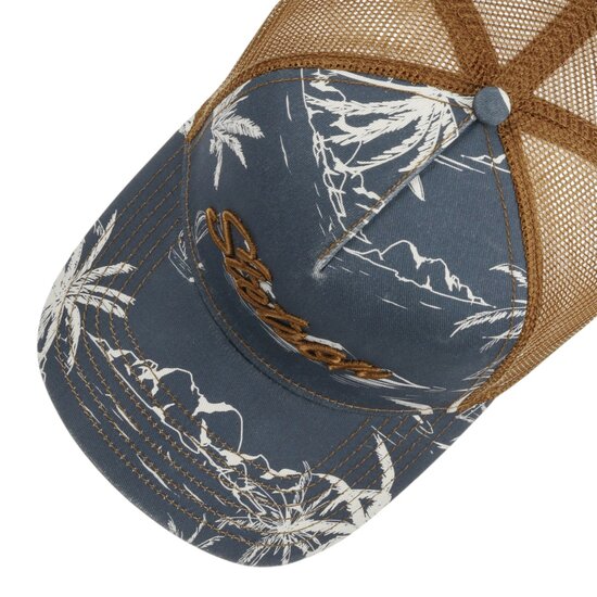 stetson trucker cap minimal aloha blue bronze