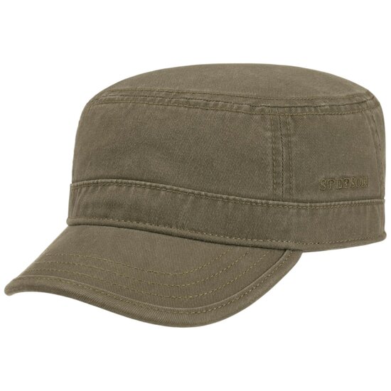 stetson army cap gosper cotton olive green