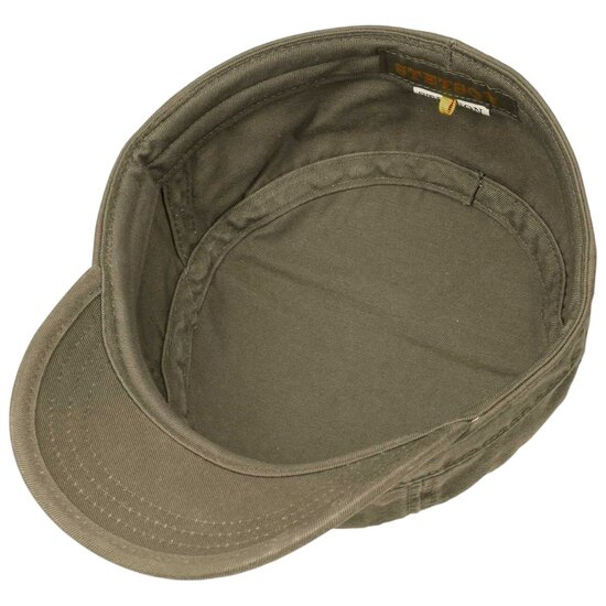 stetson army cap gosper cotton olive green