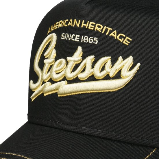 stetson trucker cap american heritage zwart