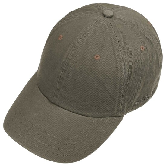 stetson rector cotton baseball cap khaki 