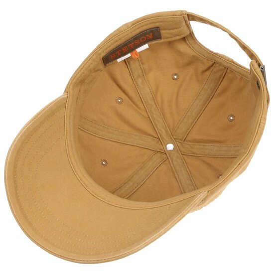 stetson rector cotton baseball cap camel