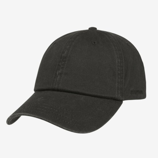 stetson rector cotton baseball cap black