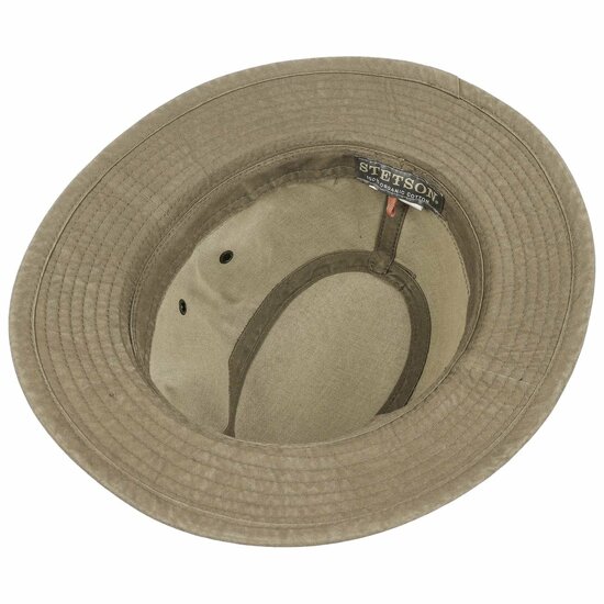 stetson traveller delave organic cotton khaki