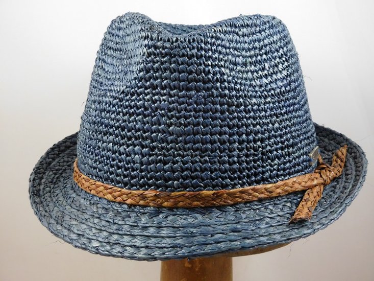 Robinsen Rombley Crocheted Raffia Denim