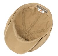 stetson hatteras newsboy cap delave organic cotton sand