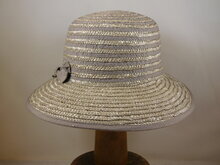 Seeberger Strohoed Visor  Taupe