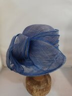 Seeberger Gelegenheidshoed Cloche met Strik Indigo