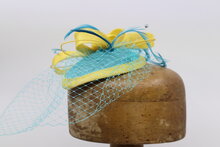 Eigen Atelier Fascinator Teardrop Azur Lemon