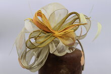 Eigen Atelier Fascinator Uitbundig Ombre Geel