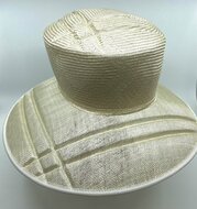 WEBA Hats Gelegenheidshoed Sisal Sinamay WIT IVORY