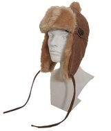 Laimbock Piloten cap faux fur Camel