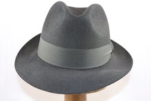 Baldini fedora classico gesneden rand zwart