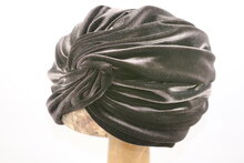 jos van dijck turban velvet chocolate brown