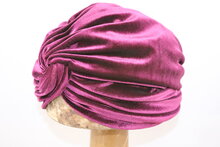 jos van dijck turban velvet burgundy