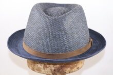 Jos van Dijck Player Trilby Wol Blauw Beige