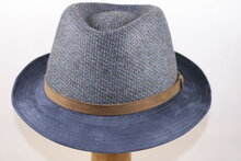 Jos van Dijck Player Trilby Wol Blauw Beige