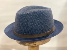 Jos van Dijck Player Trilby Wol Blauw Beige