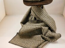 city sport gatsby newsboy cap wol glen plaid beige bruin