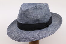 Oliver Sander Fedora Raffia Mix Blauw 