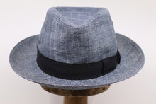 Oliver Sander Fedora Raffia Mix Blauw 