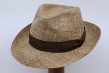 Oliver Sander Fedora Raffia Mix Brown