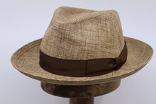 Oliver Sander Fedora Raffia Mix Brown