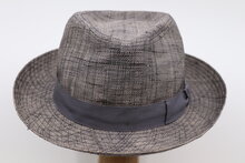 Oliver Sander Fedora Raffia Mix Grey